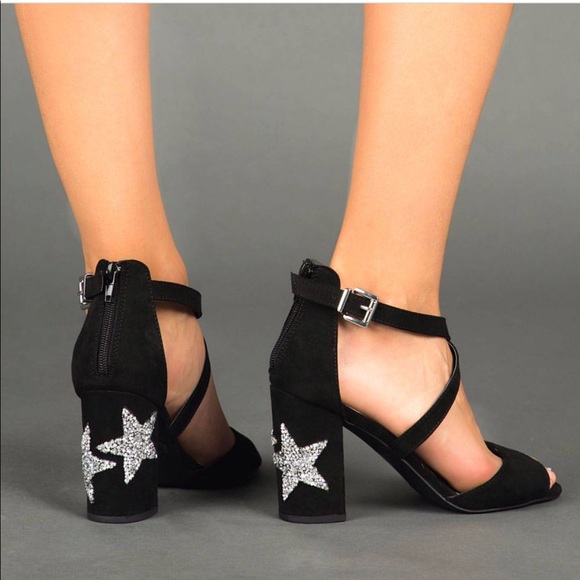 Star Embellished Chunky Heel Sandal - Picture 4 of 4